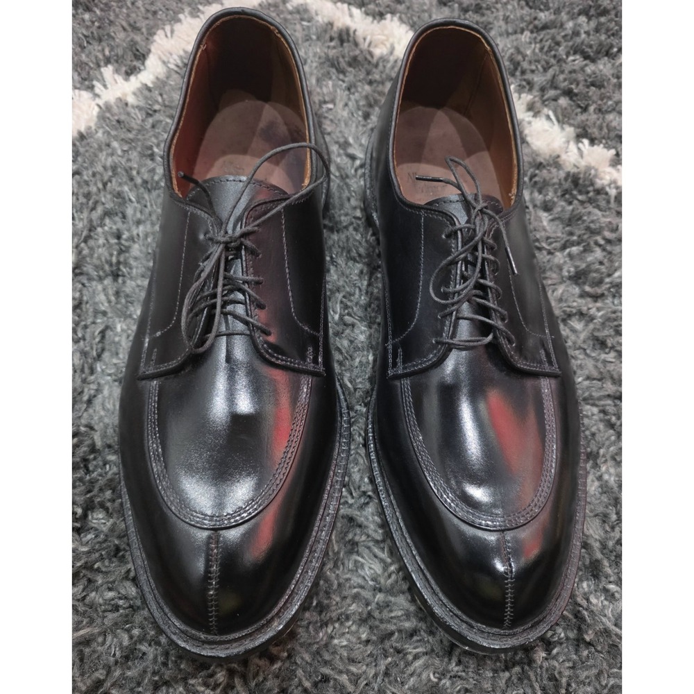 Allen Edmonds Walton Black Leather Oxford Dress Shoes Men's Size 14  3E Lace Up
